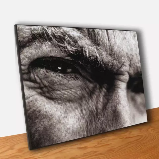 Poster Cinema Clint Eastwood Sguardo Occhi Socchiusi Quadro Stampa su Tavola MDF