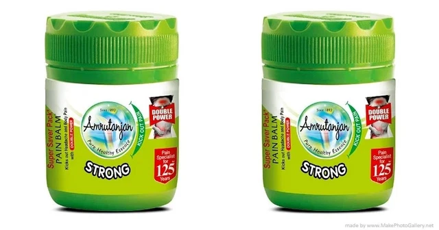 3 Rouleaux Amrutanjan Pour Maux De Dos - Huile Naturelle Articulaire 50 Ml - Neuf