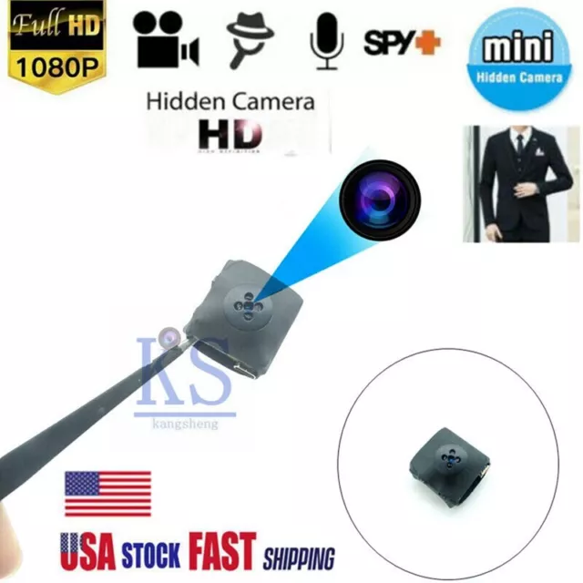 HD 1080P Mini Spy Hidden Camera DVR Tiny Recorder DVR Video Button Lens DV