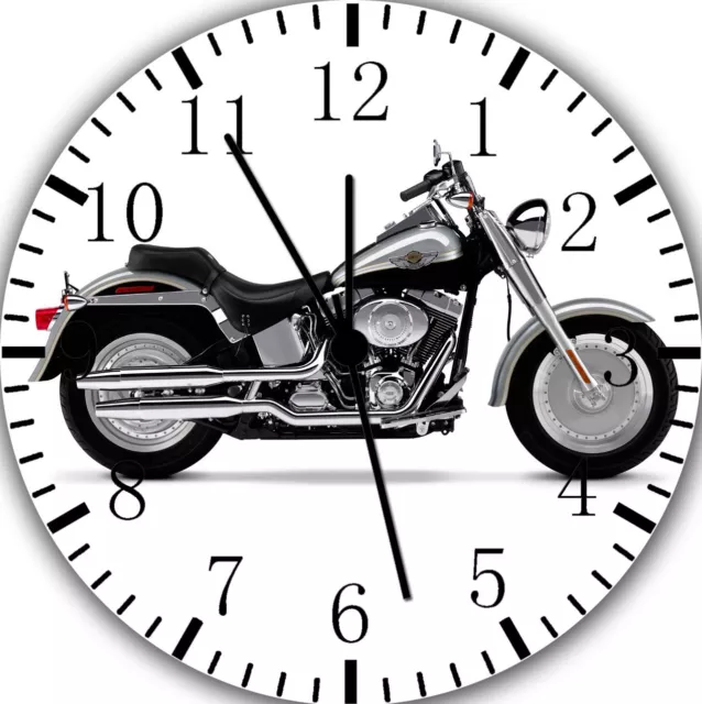 Americano Moto Frameless Bordes Wall Clock Bonito Para Regalos O Decoración E351