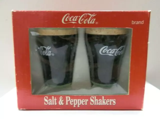 Coca-Cola Ceramic Malt Glasses Salt And Pepper Shakers