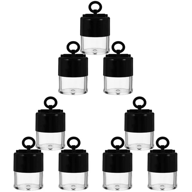 12 Stück Durchsichtige Puderdosen 5 Ml – Mini-Beauty-Döschen Mit Siebverschluss Für Lose Puder & Glitzer