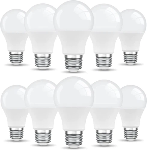 E27 Schraubbirne, 9W 806LM LED Lampen Glühbirnen, 60W 10er-Pack, warmweiß