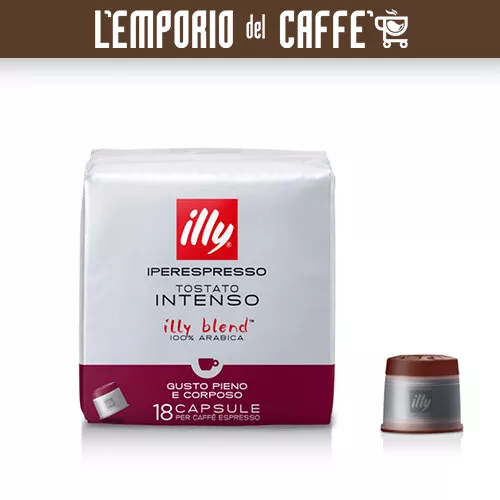 108 Capsule Cialde Caffè illy Iperespresso Tostato Intenso ex Tostatura scura