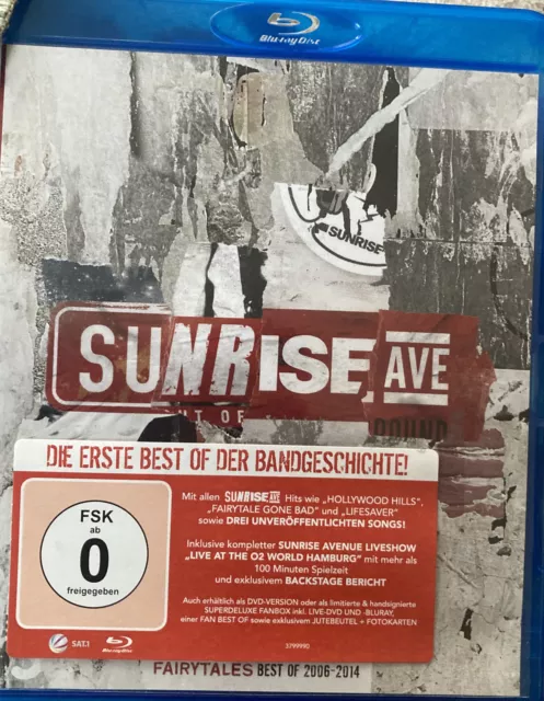 Bluray + CD Sunrise Avenue - Fairytales - Best Of - Live Musik Konzert - 2 Disc