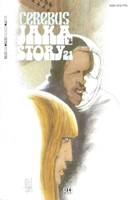 Cerebus the Aardvark #134 VF; Aardvark-Vanaheim | Dave Sim Jaka's Story 21 - we