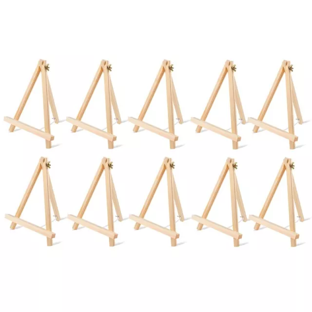 10PCS Wood Easels, 9 Inches Tabletop Easels, Tripod, Painting Party Easel,2387