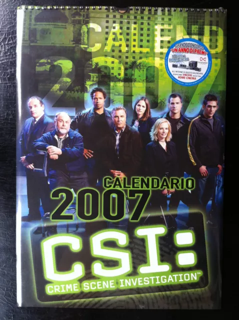 CSI CRIME SCENE Calendario/Calendar 2007 , Edibas - Nuovo/Sigillato !!!