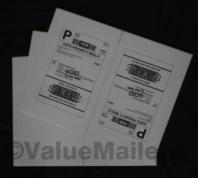 ~ Rounded Corners ~ Labels 8.5x5.5 ( 200 )  Premium Shipping Labels Blank