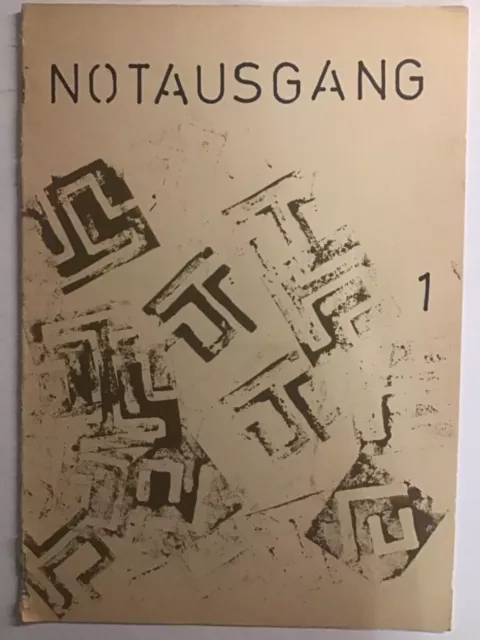 Notausgang Nr. 1 Art Punk Fanzine 1980 Von Sylvia James ( Materialschlacht)