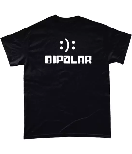 T-shirt divertenti da uomo bipolare novità t-camicie scherzo abbigliamento compleanno maglietta regalo