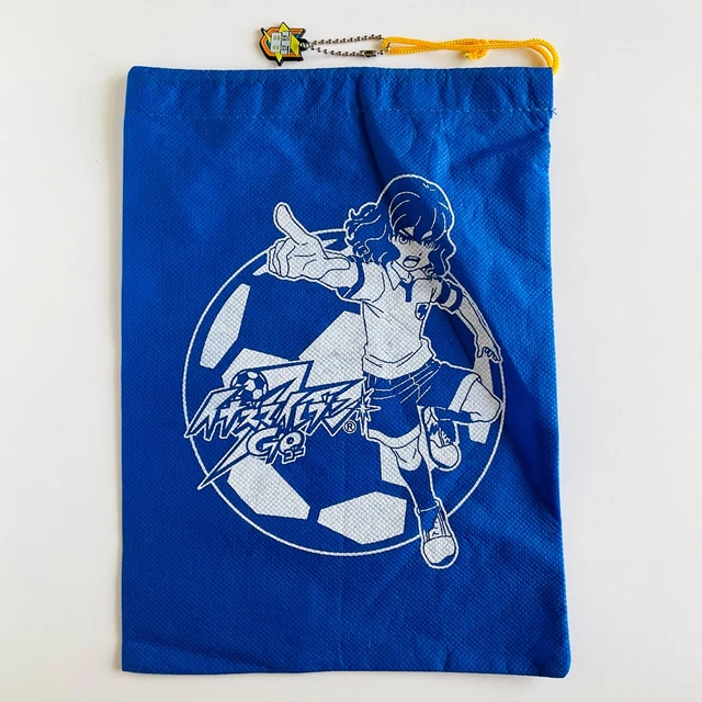Inazuma Eleven Go Shindou Takuto Drawstring Pouch Bag & Keychain Rare Anime