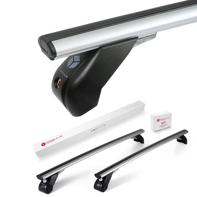 Barres De Toit Menabo Tema Alu Pour Peugeot 208 5 Portes (2015-2019) - Kit Complet