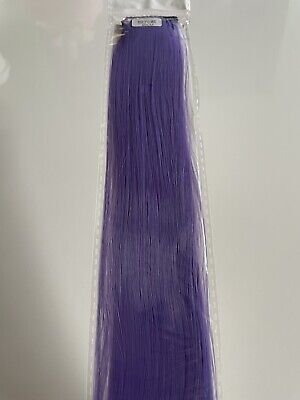 Hair Extensions Natural Human Multi Color Clip In Crystal Purple 60cm