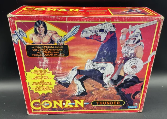 1993#Conan The Barbarian Figure Thunder Horse Sword Hasbro Euro # Nib [Lh]