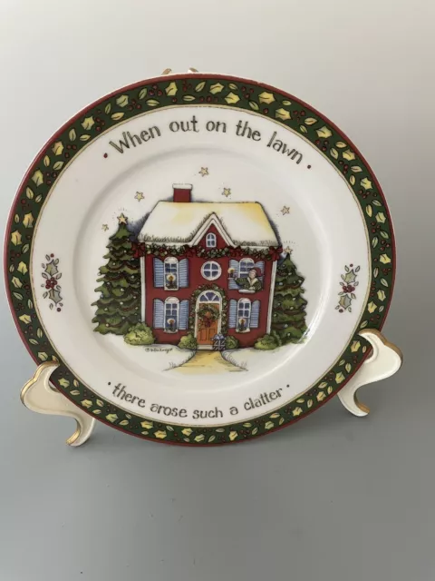 A Christmas Story Portmeirion Studio Susan Winget 8" Salad Plate House Lawn