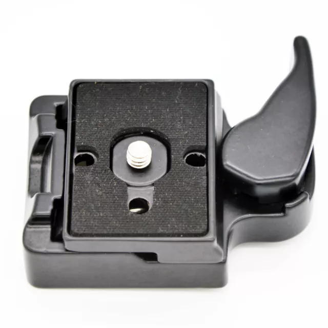 Quick Release QR Clamp System + Clip Plate for Manfrotto Camera Tripod Monopod