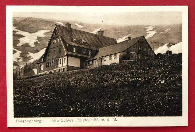 AK Riesengebirge 1922 Alte Schlesische Baude   ( 94353