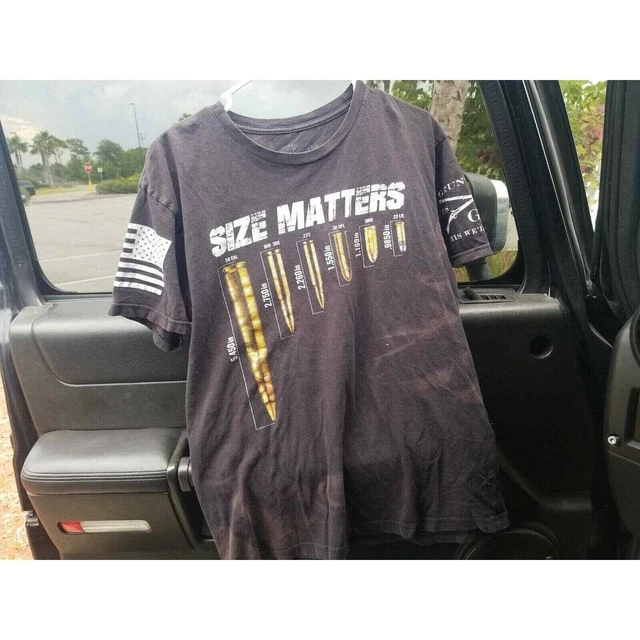 SIZE MATTERS GRUNT Style Ammunition Size Chart Size Medium Discolored
