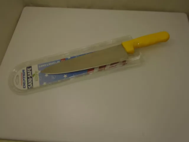 Dexter USA 10 inch Cooks Chefs Knife Sani Safe Yellow Handle S145-10 Stainless