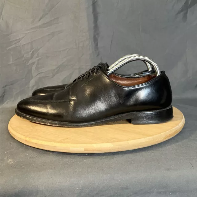 Allen Edmonds Delray Mens 9D Black Leather Split Toe Derby Dress Shoes 1208