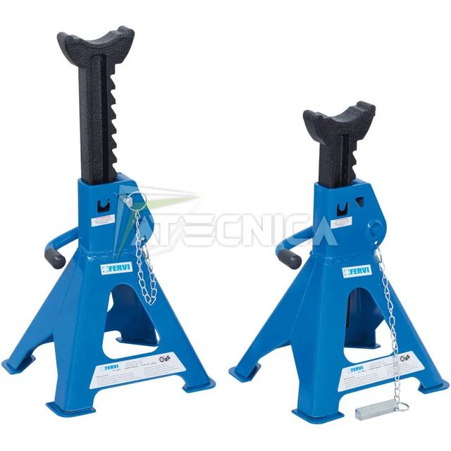Paire de chandelles réglables pour voitures 6Tonnes Fervi 0069/6