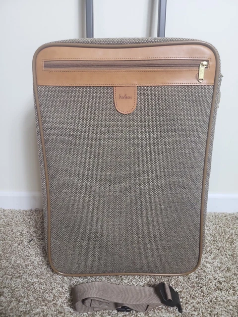 Hartmann Tweed & Leather 20" Expandable Carry-on Wheel Rolling Luggage