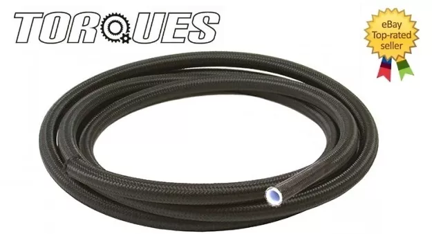 AN -8 (-8 AN JIC-8) 7/16" NYLON Braided PTFE / Teflon Fuel Hose 1m