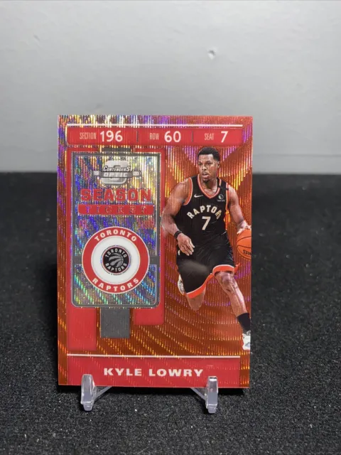 2019-20 Panini Contenders Optic Kyle Lowry Season Ticket Red Wave Prizm T-Mall