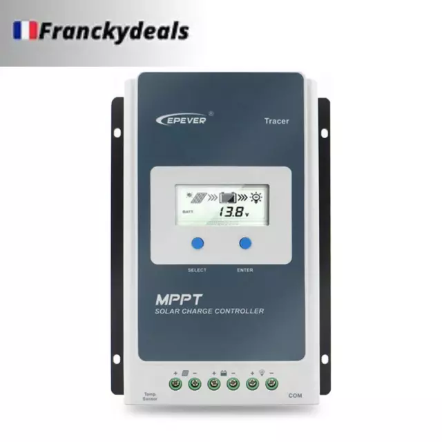 Contrôleur Charge Solaire EPEVER® 100A MPPT 12V/24V LCD - Tracer 4210AN