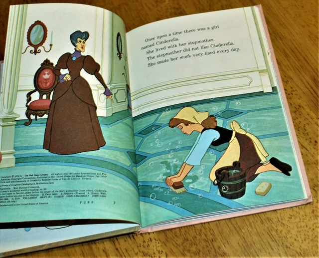 Disney Wonderful World of Reading: WALT DISNEY'S CINDERELLA - Hardcover - GUC 2