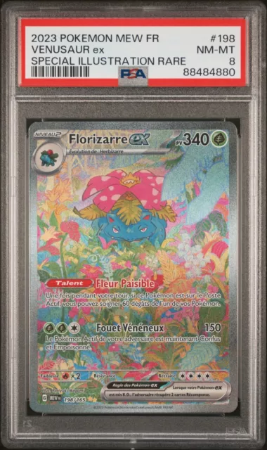 Pokemon Fr Mew Fr-151 198 Floral Ex Special Illustration Rare Psa 8