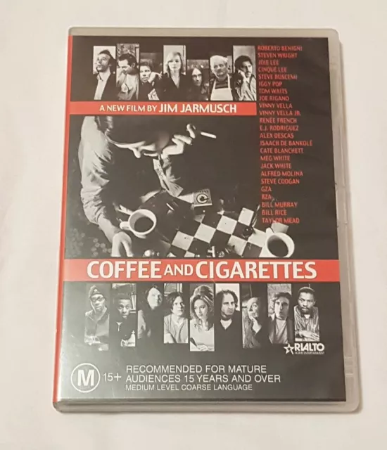 🔶️2003 JIM JARMUSCH COFFEE AND CIGARETTES DVD RG 4 OZ buscemi murray blanchett