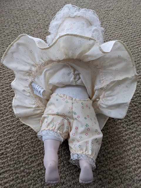 1987 Baby Jessica 10" Doll w/Tag, by ALBERT E. PRICE Bisque Porcelain, Cloth HTF 7
