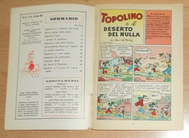 Ed.mondadori  Serie  Topolino   N°  64  1953  Originale  !!!!! 5