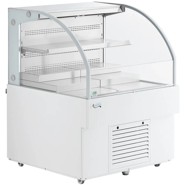 36" White Horizontal Air Curtain Merchandiser - 115V