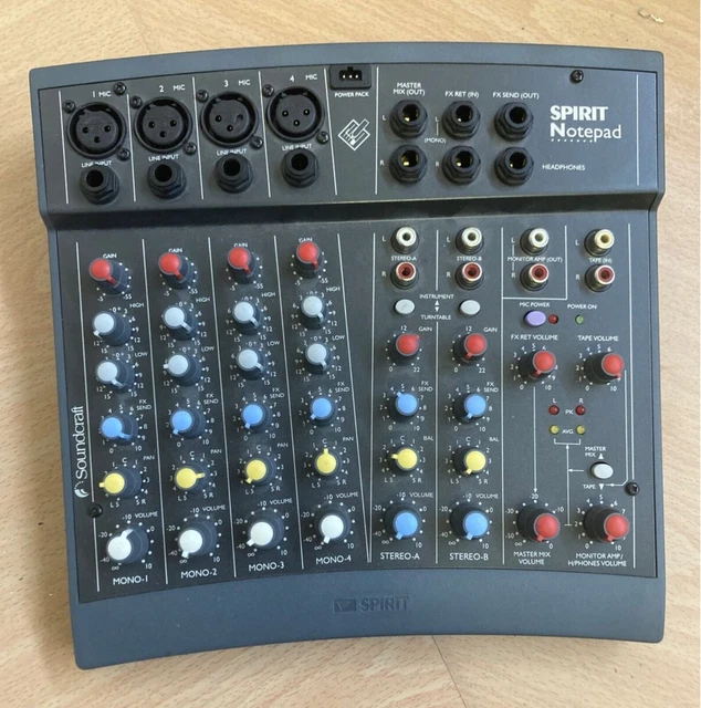 SOUNDCRAFT SPIRIT FOLIO Notepad - Mini Mixer £41.78 - PicClick UK