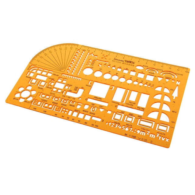 Formatron Drawing Ruler PLASTIC DRAWING TEMPLATE Building Formwork ruler for Architecture ...