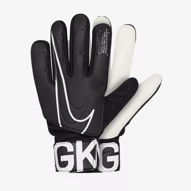 Goalkeepers Gloves Nike Gk Match Hand Size 9 (Large Adult) Black/White 2