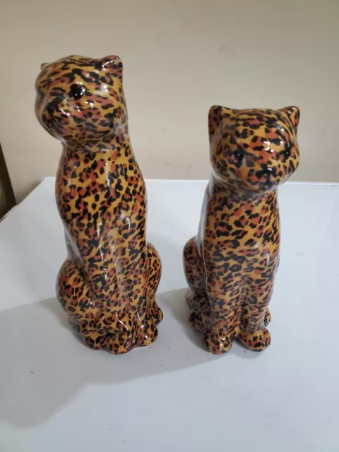 Set of 2 Patchwork Cheetahs