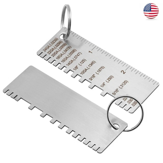 STAINLESS STEEL WIRE/ Metal Thickness Gauge Welding Gage Size