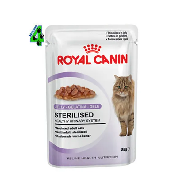 ROYAL CANIN 48 bustine STERILISED 85 gr in Jelly (4,08 kg) alimento UMIDO GATTO