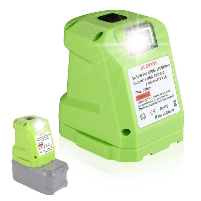 Luce da lavoro LED verde adattatore batteria agli ioni di litio DC14.4-18V/5A alta qualità
