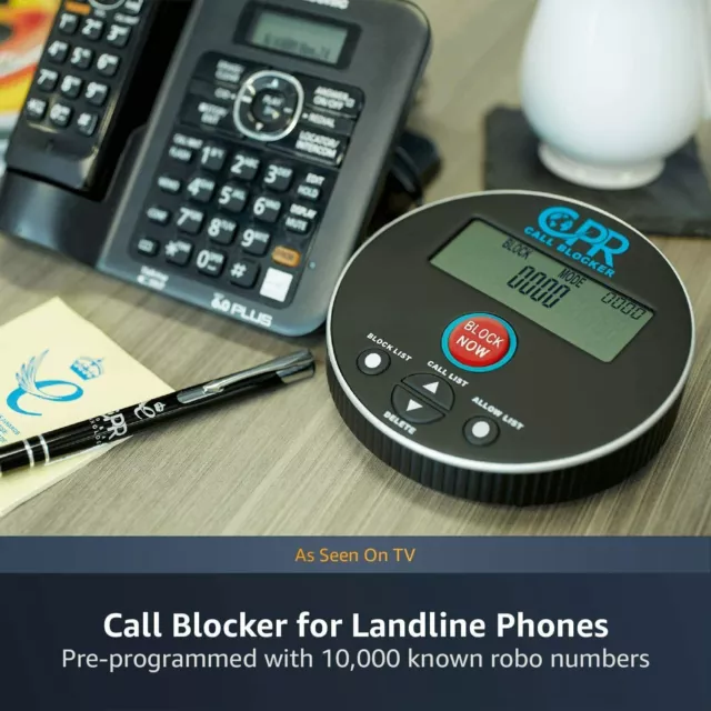 CPR V10000 Telephone Landline Call Blocker Stop Nuisance Calls Caller ID Display 2