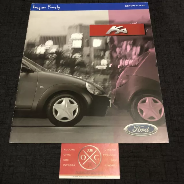 Ford Ka Brochure Catalog Japanese Rare 96 97 98 99 00 01 02 03 KA2 KA3 Prospekt