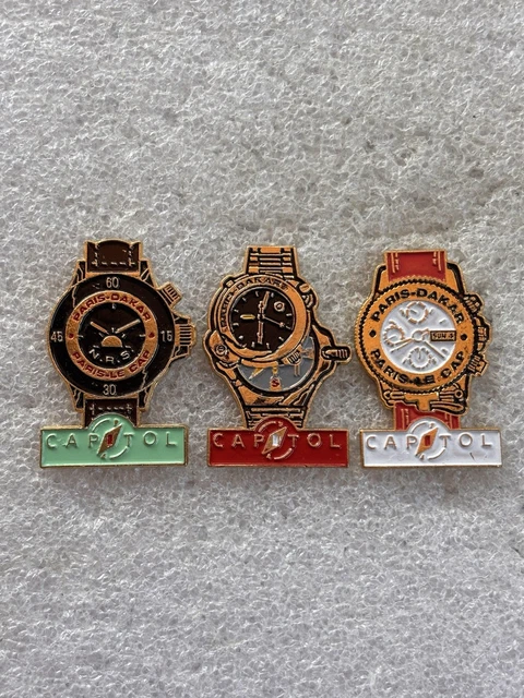 Rare Pin's Pins PIn Badge MONTRE / WATCH / CAPITOL PARIS DAKAR PARIS LE Rare Pin's Pins PIn Badge MONTRE / WATCH / CAPITOL PARIS DAKAR PARIS LE