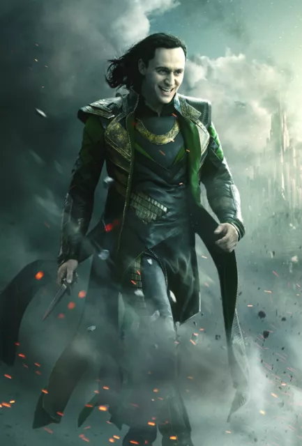 Loki Poster Print Art A4 A3 Sizes - Tom Hiddleston Thor Marvel Avengers Th03