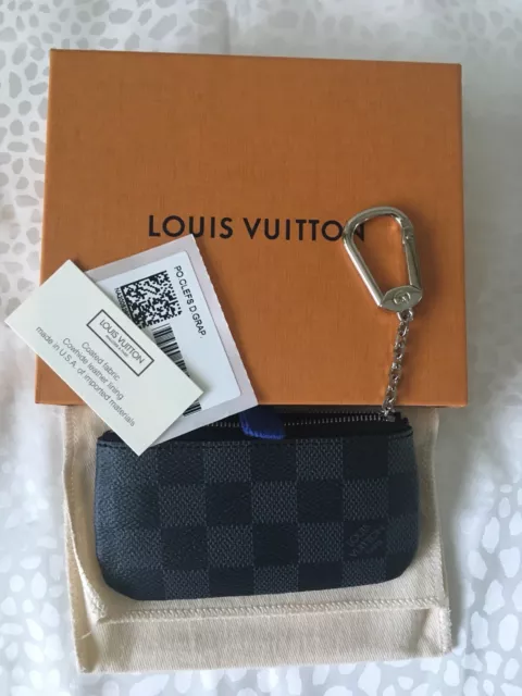 Shop Louis Vuitton DAMIER GRAPHITE Key pouch (N62658, M62650) by puddingxxx