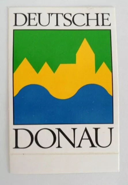 Souvenir-Aufkleber Deutsche Donau Ingolstadt Regensburg Passau Tuttlingen Ulm