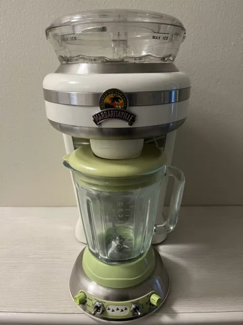 Green Margaritaville Key West Frozen Concoction Maker Shave & Blend w/ Salt Tray
